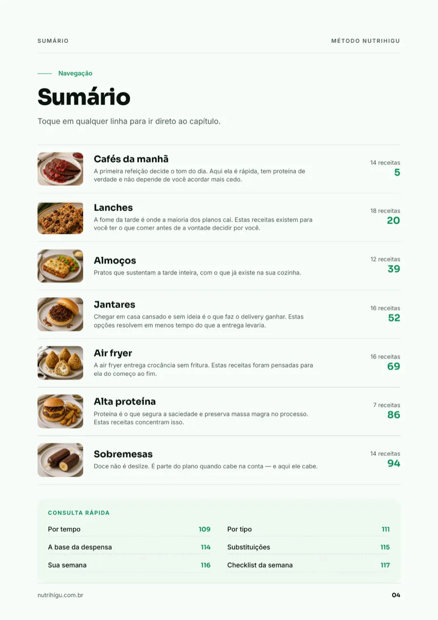 Sumário navegável